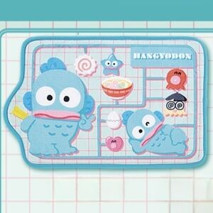 Sanrio Hangyodon Floor Mat Blue